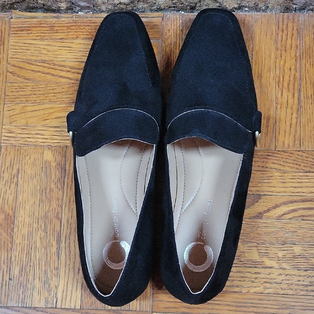 Brinley Co. Woman's Black Tru Comfort Loafer Flat Size 7.5 NWOT - Picture 5 of 8